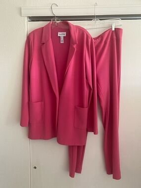 Joseph Ribkoff Hot Pink Jacket with Matching Pants